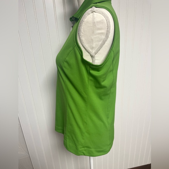 Nike Golf Fit Dry Sleeveless Green Golf Polo Shirt Women’s Medium - Picture 3 of 8